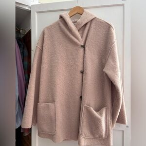 Max Studio Tan Hooded Jacket